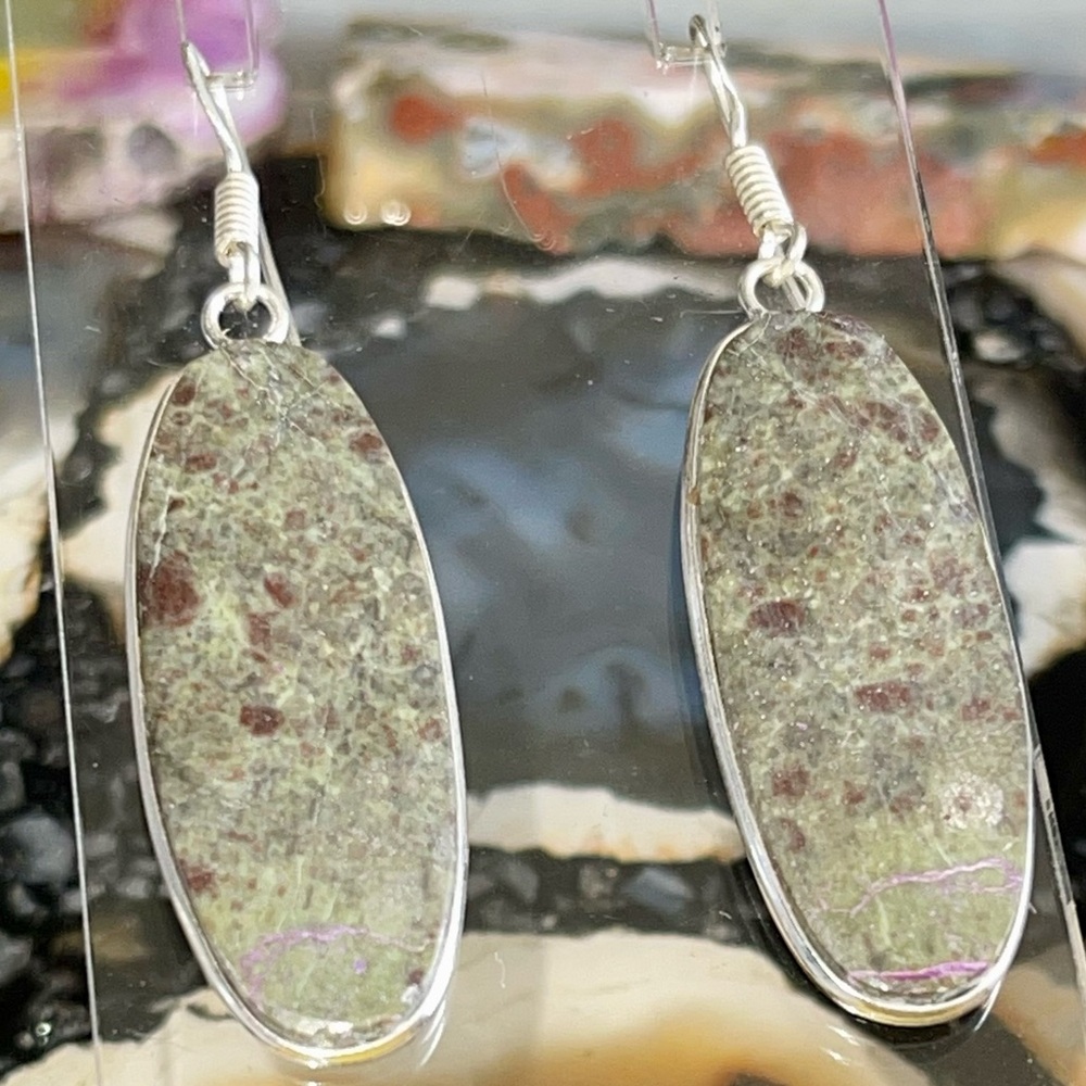 Purpurite Earrings 2”